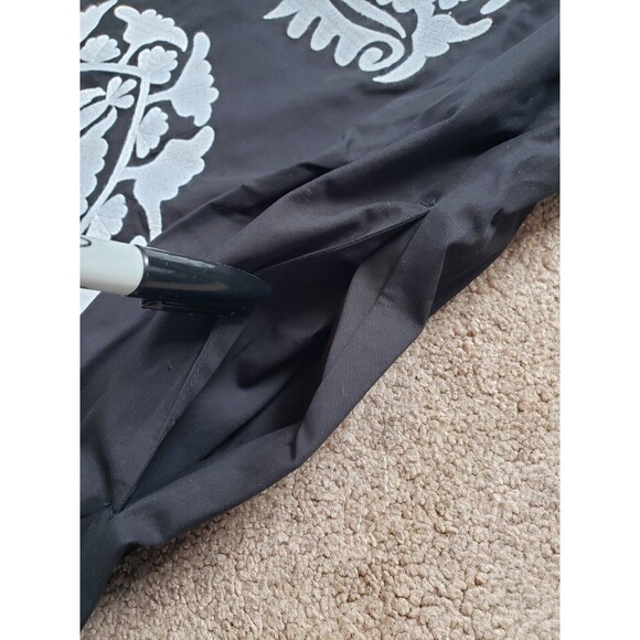 NWT Frances Valentine Size XS Kris Midi Dress Black & White Embroidered Boho - Picture 5 of 9